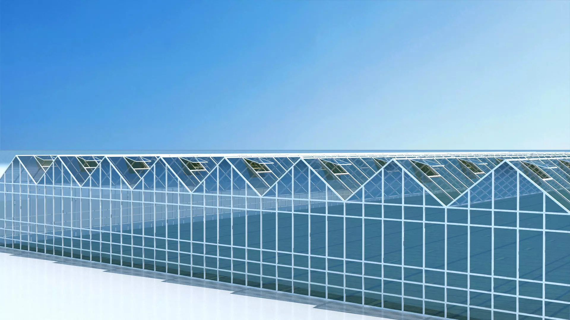 Greenhouse glass  3D model_0