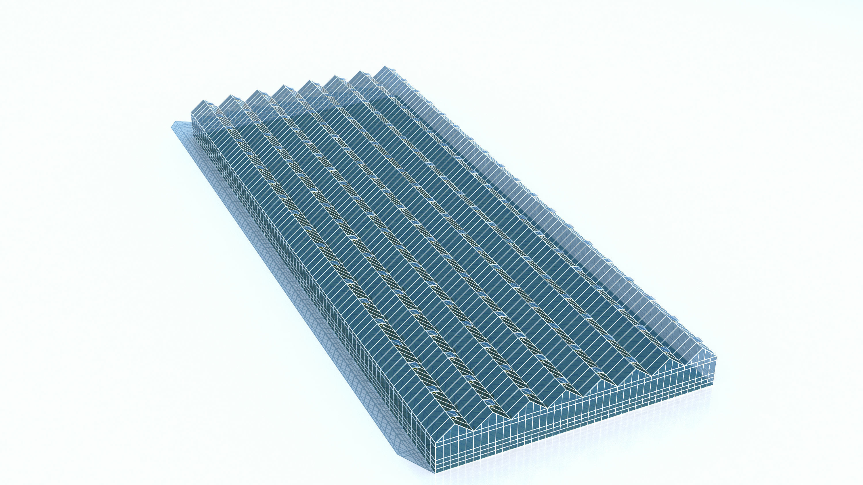 Greenhouse glass  3D model_5