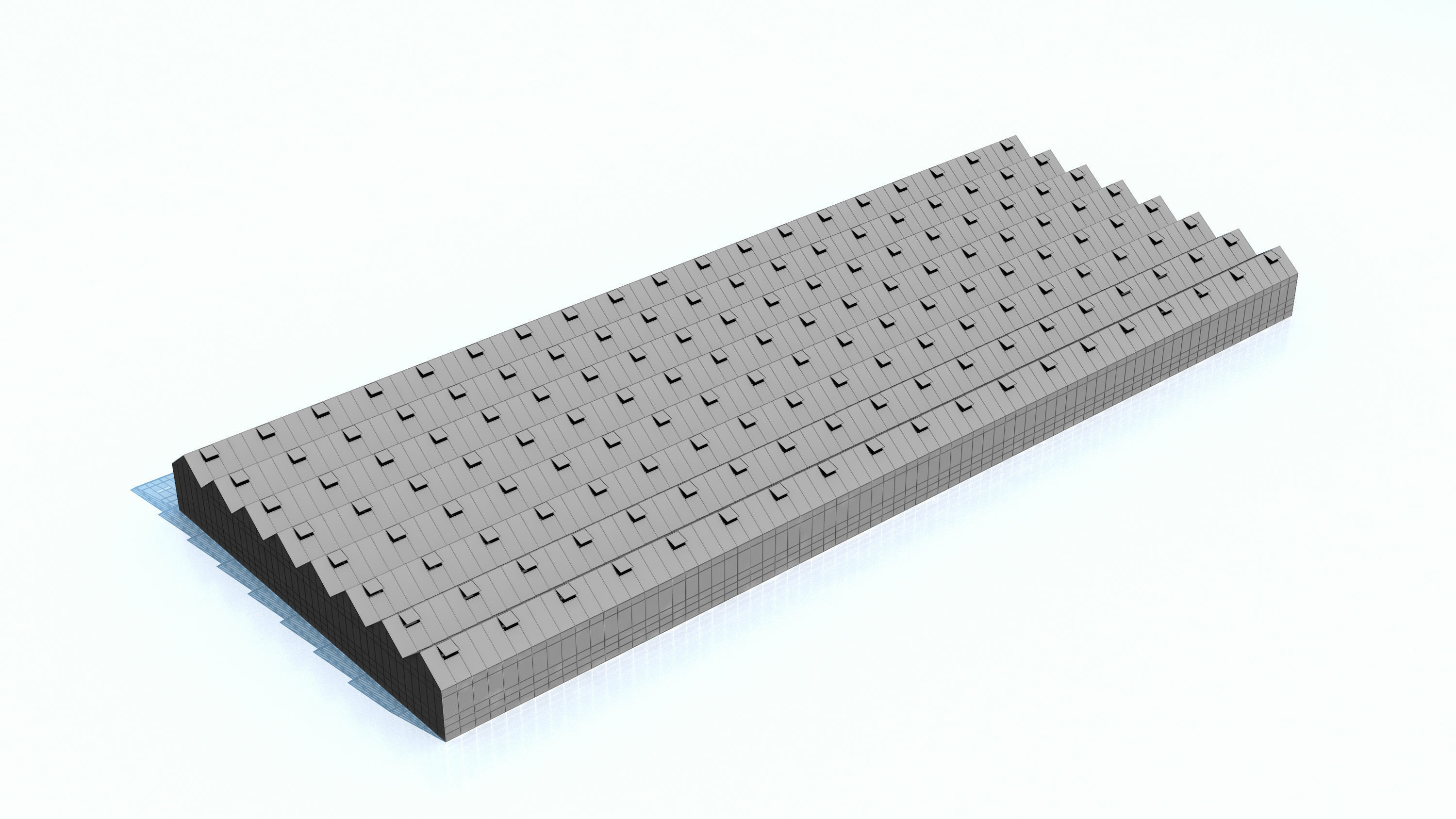 Greenhouse glass  3D model_9