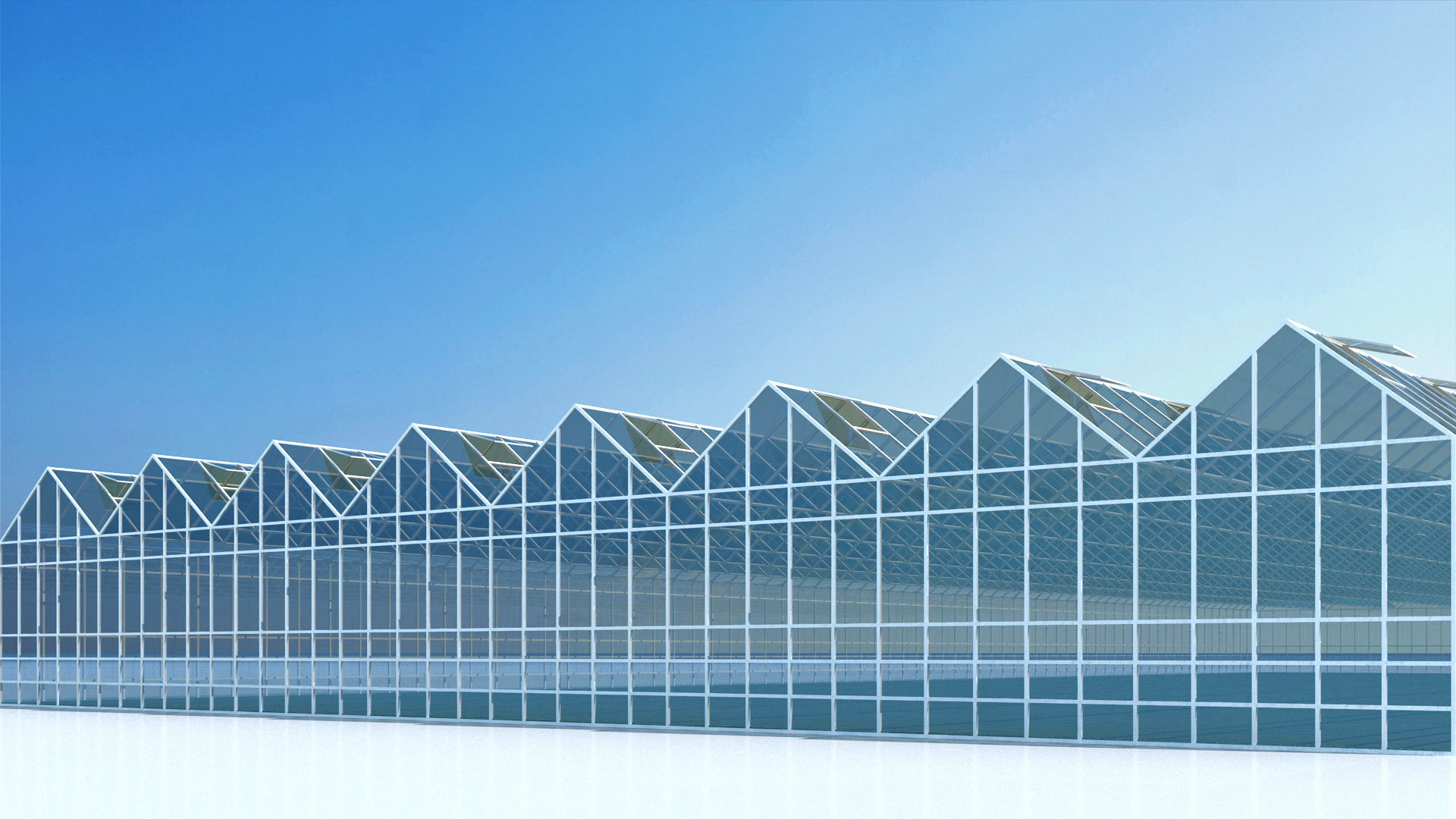 Greenhouse glass  3D model_1