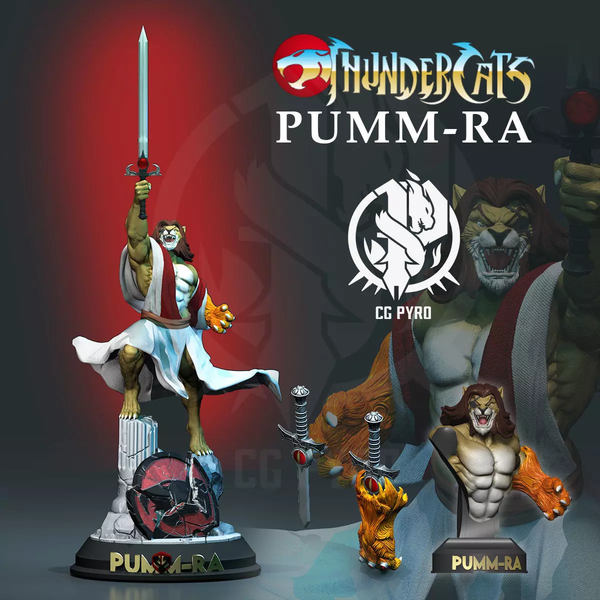 PummRa Gauntlete Thundercats STL files 3D printing collectibles 3D print model