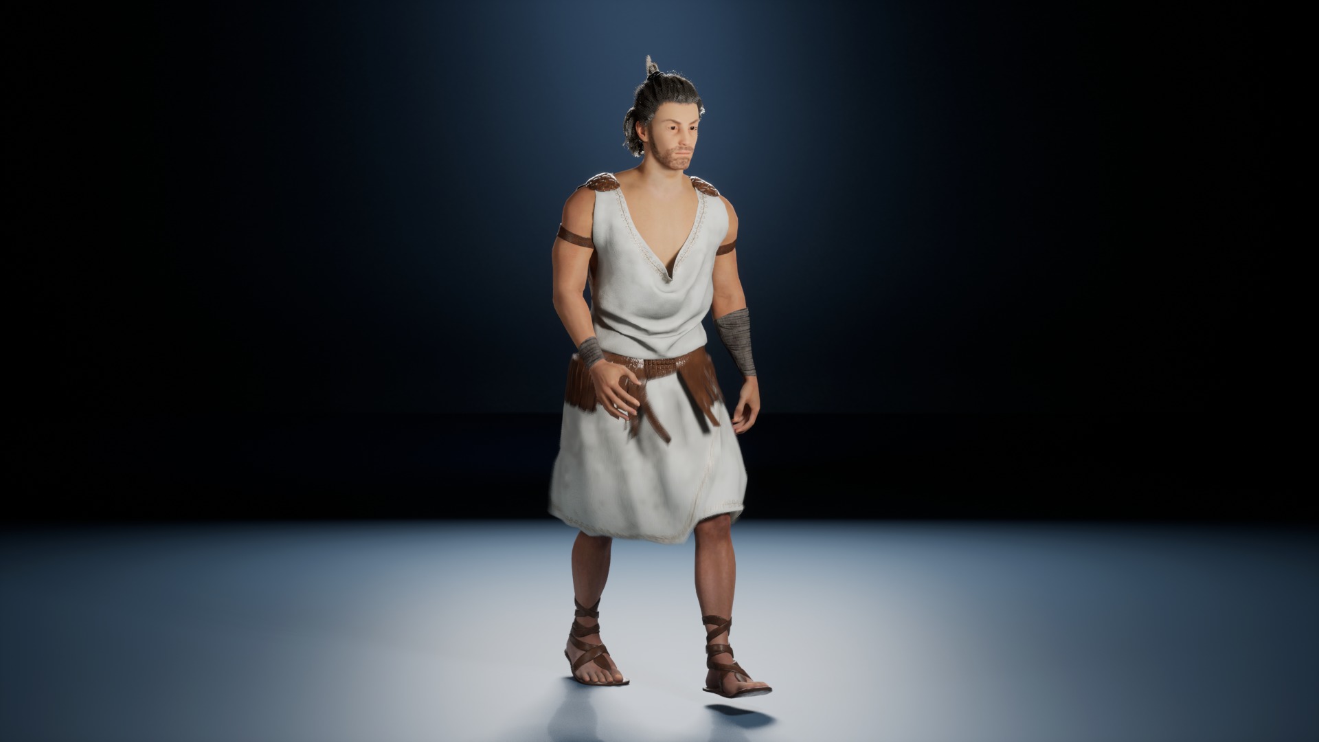Ancient Greece Hero Dionysius Low-poly 3D model_2