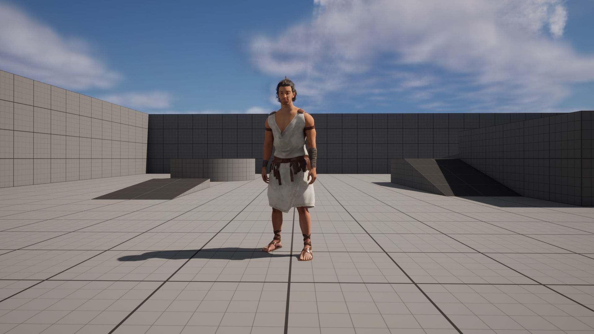 Ancient Greece Hero Dionysius Low-poly 3D model_5