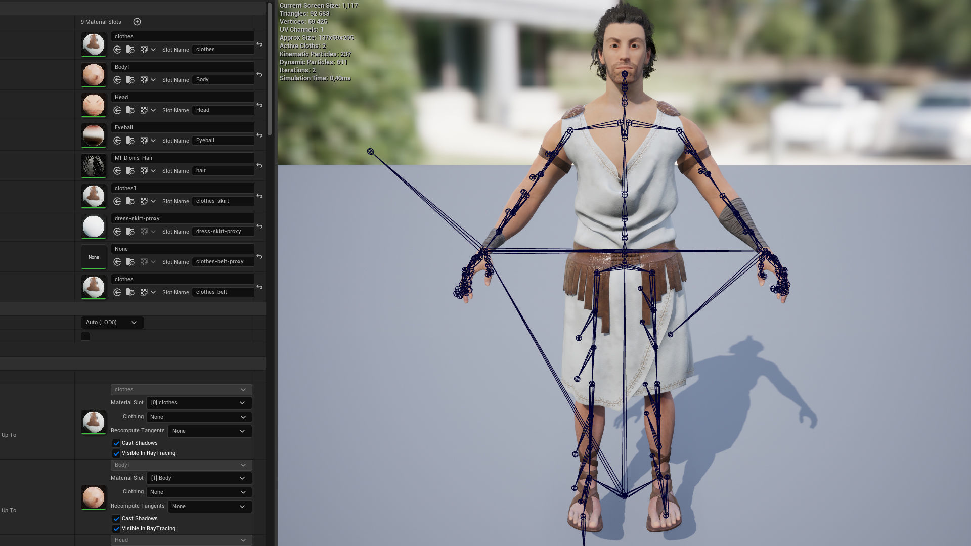 Ancient Greece Hero Dionysius Low-poly 3D model_7