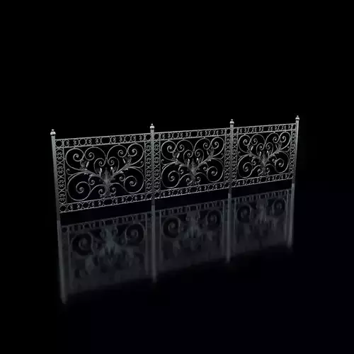 wrought iron fence