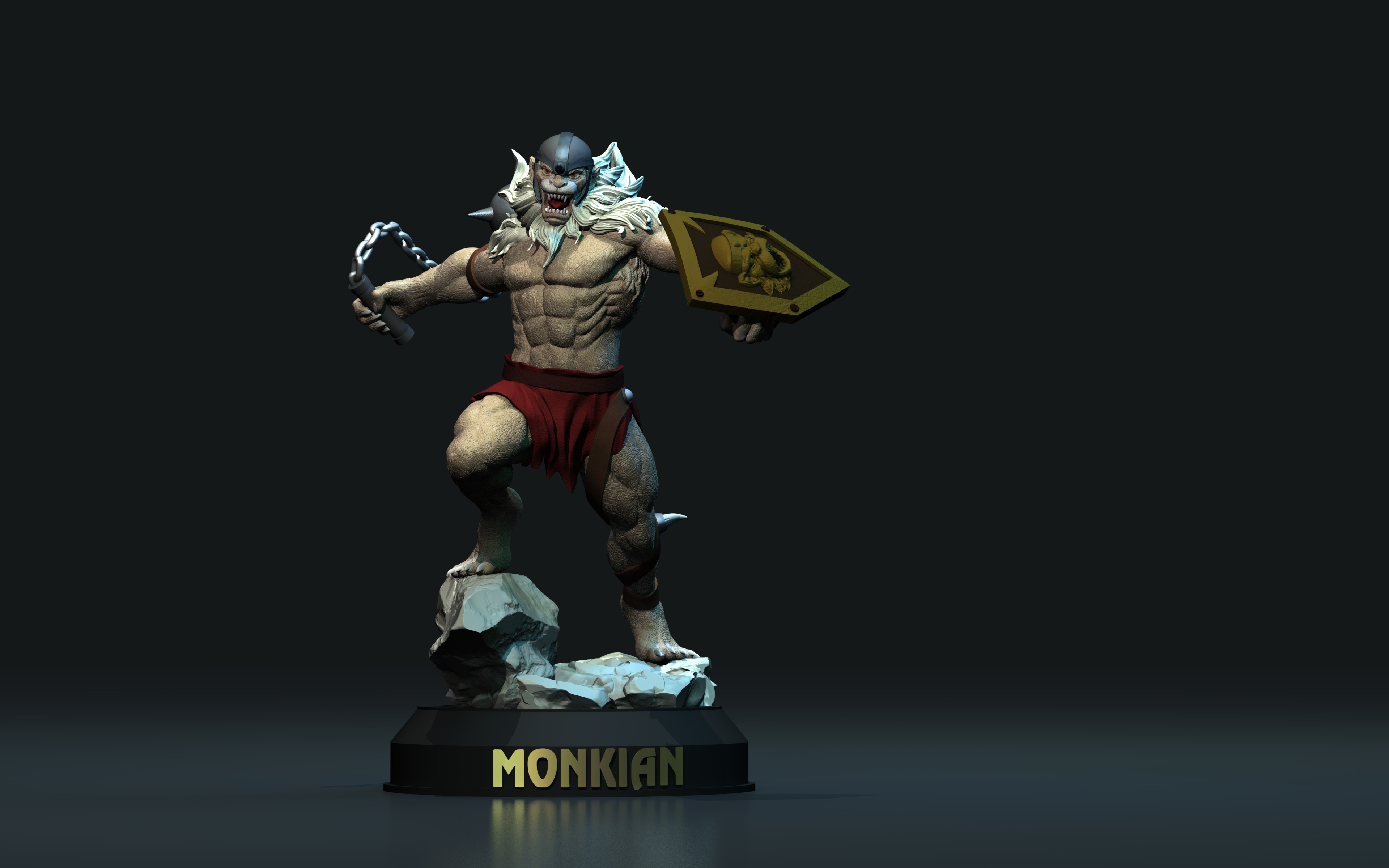 Monkian Mutant Thundercats STL files 3D printing collectibles 3D print model_3