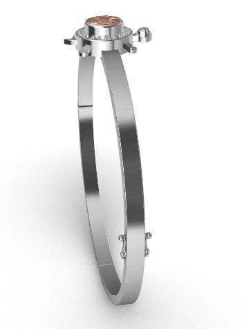 Turtle Bangle 3D print model_1