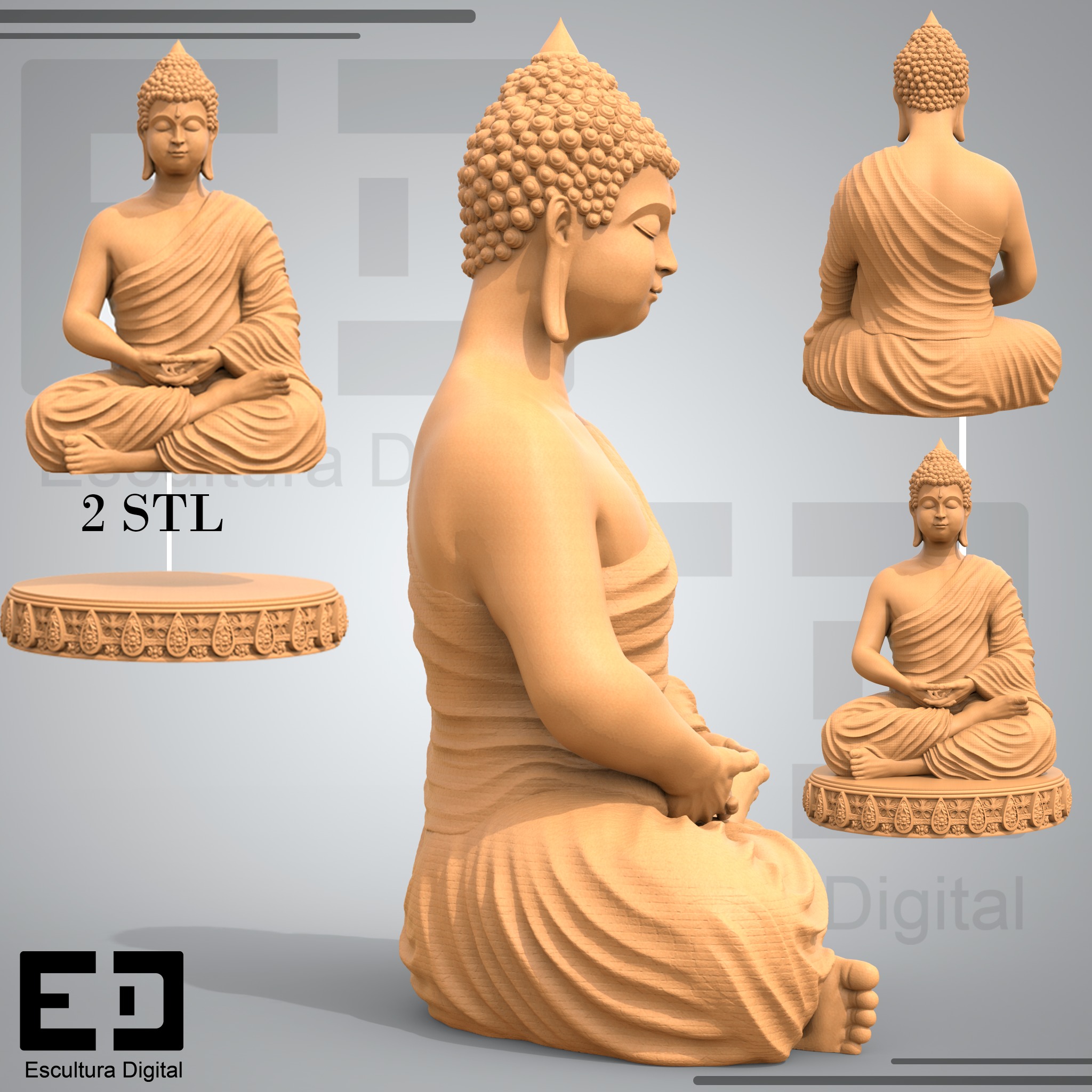 Buda - Buddha 3D print model_4