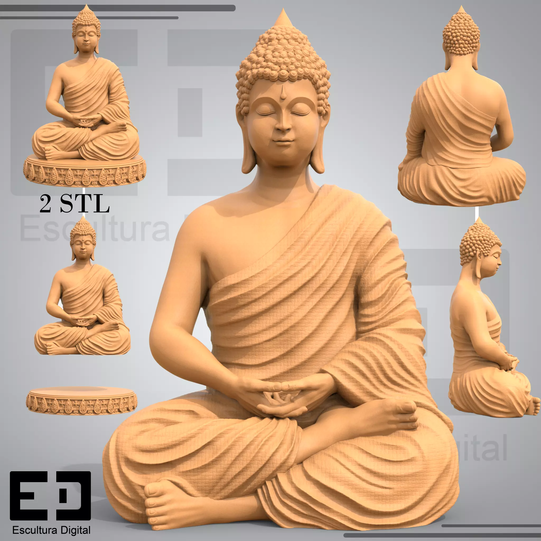 Buda - Buddha 3D print model_0
