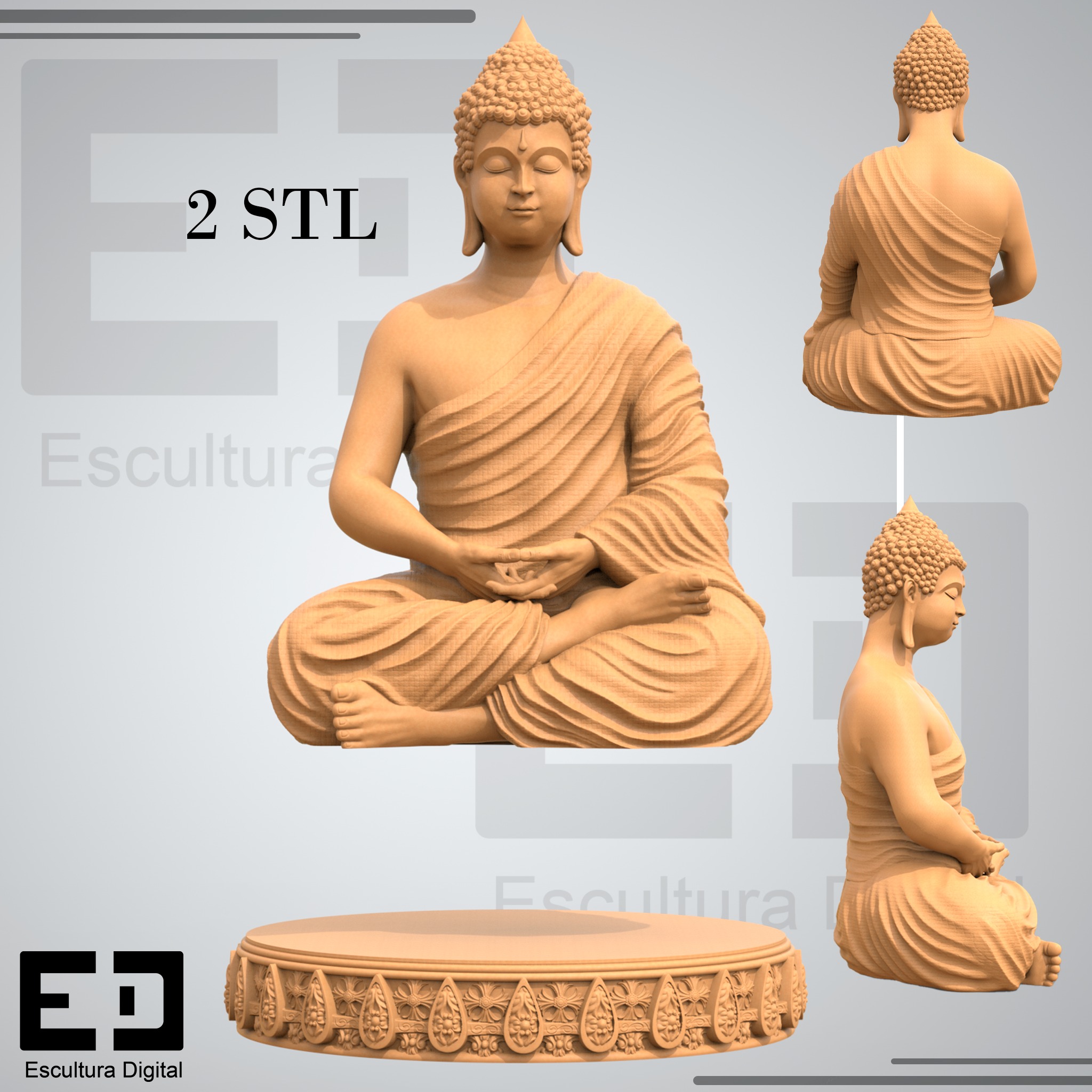 Buda - Buddha 3D print model_2