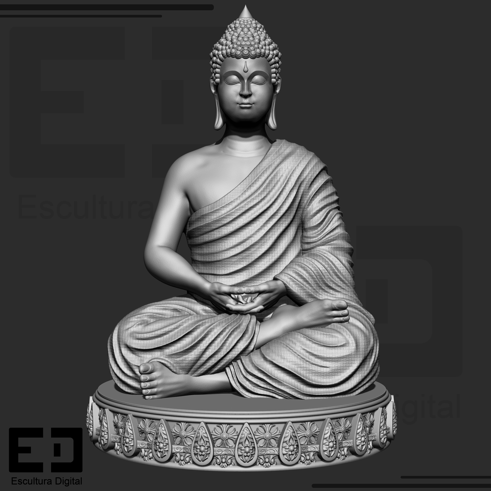 Buda - Buddha 3D print model_5