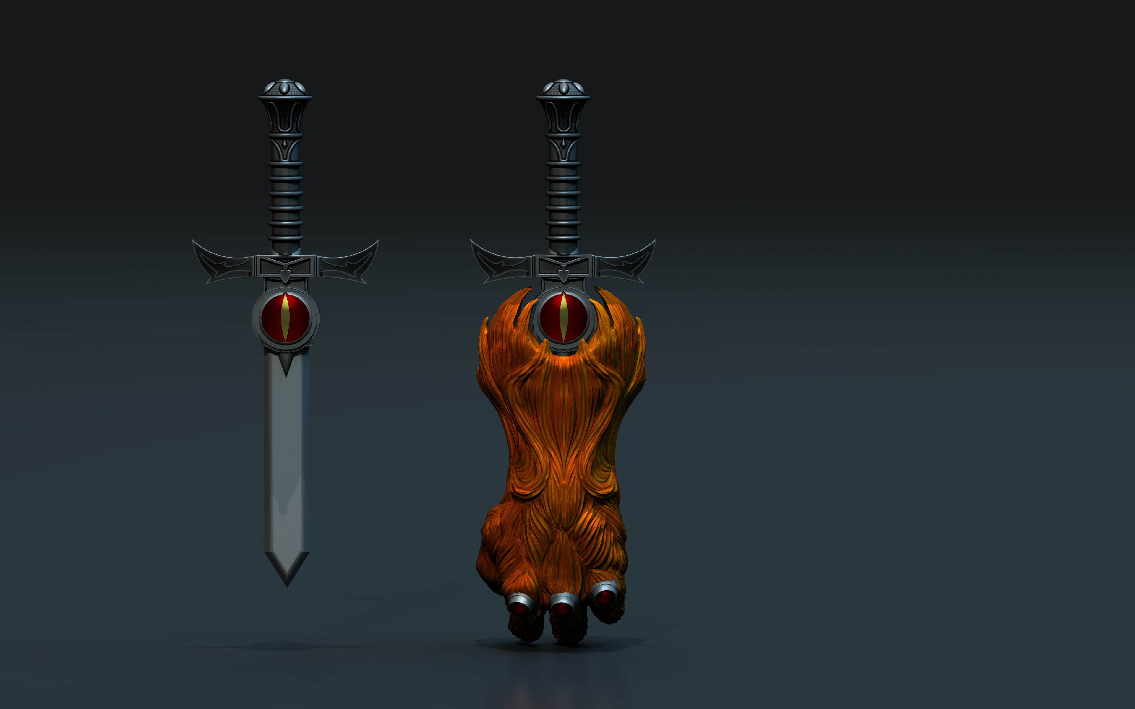 Gauntlete Sword Thundercats STL files 3D printing collectibles  3D print model_1