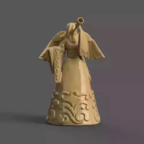 happy angel for Christmas 1 3D print model