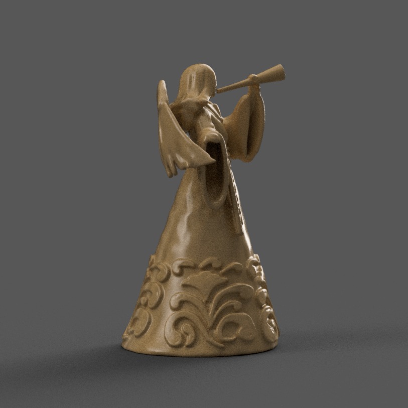 happy angel for Christmas 1 3D print model_6