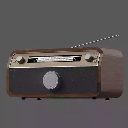 Wooden Radio No Cable