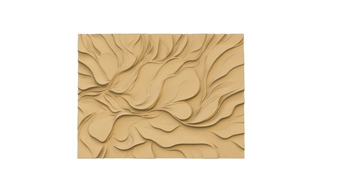 modern panel wall decor set wall relief mural CNC 106 3D model | CGTrader