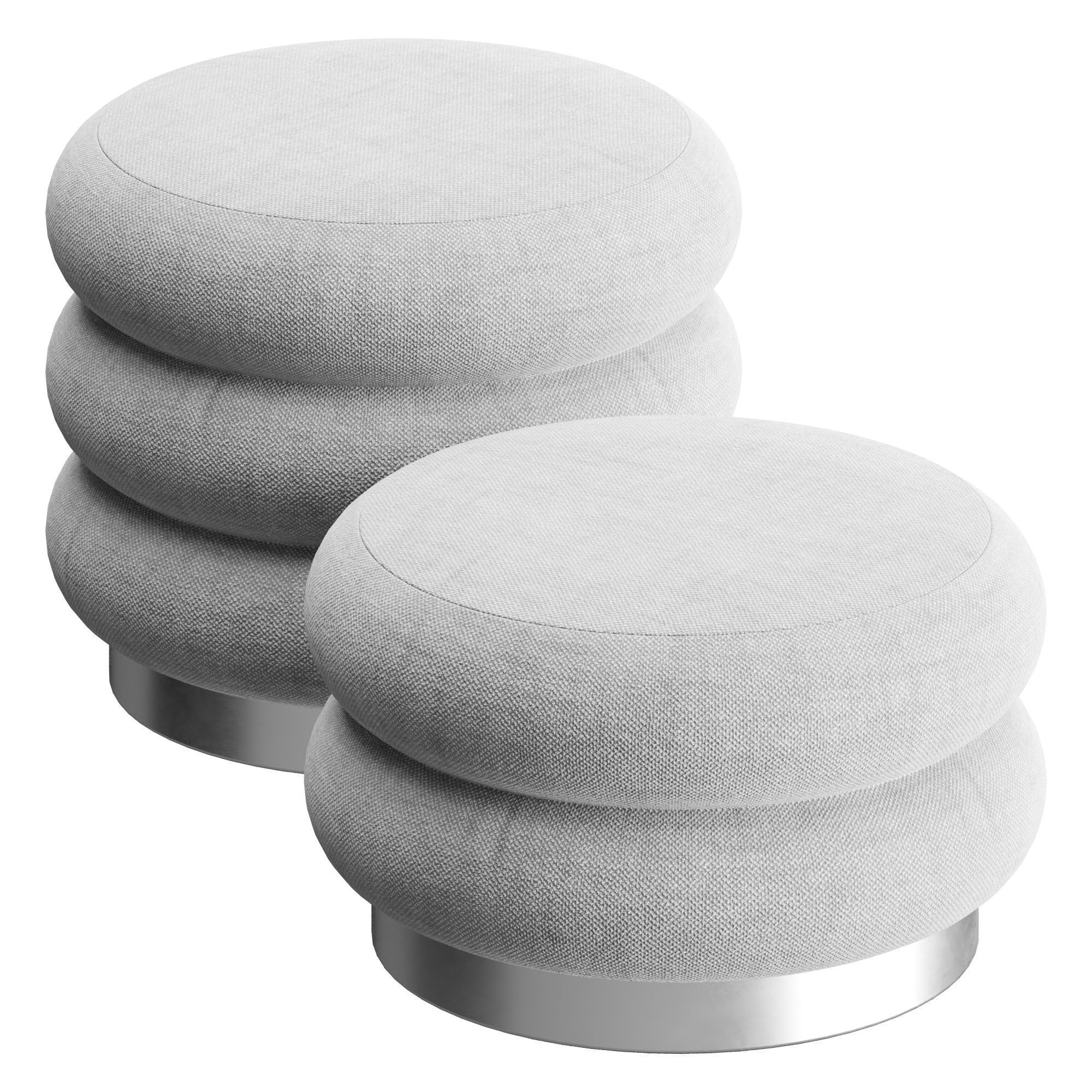 Vibieffe CHIGNON Poof 3D model_1