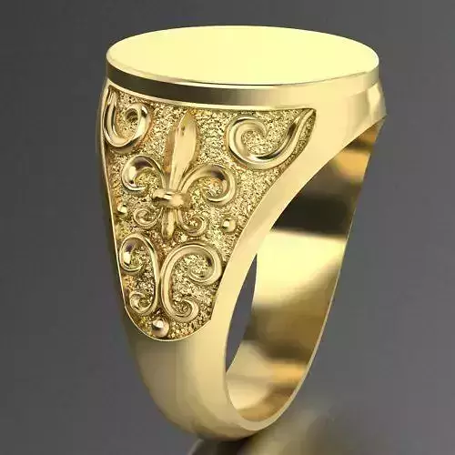 mens  ring with patterns 