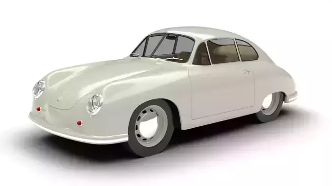 Porsche 356 1300 1952 3d model 3D model
