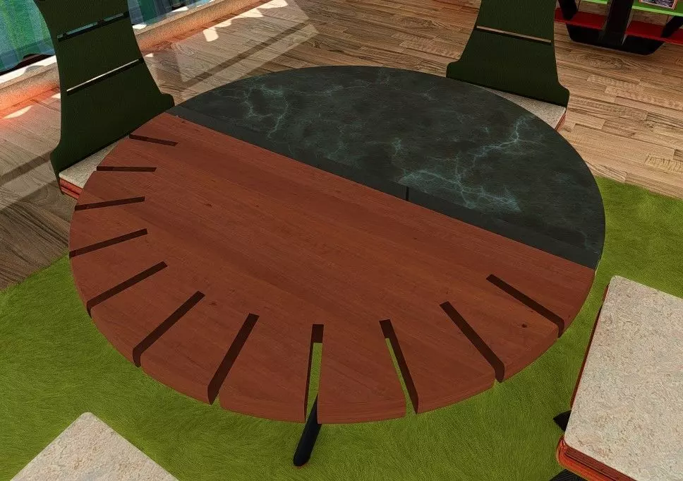 SunMoon Table Free 3D model_0