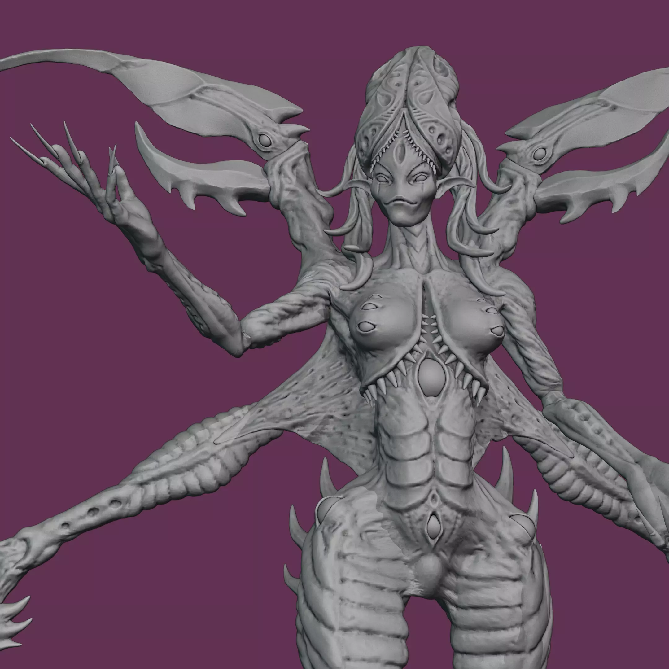 Teller of Lies supported 3D print model