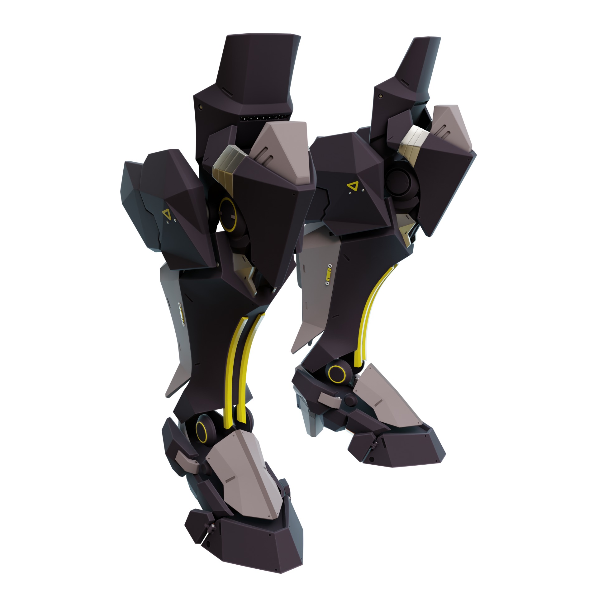 Von Lycaon Cosplay prosthetic legs armor 3D print model_9