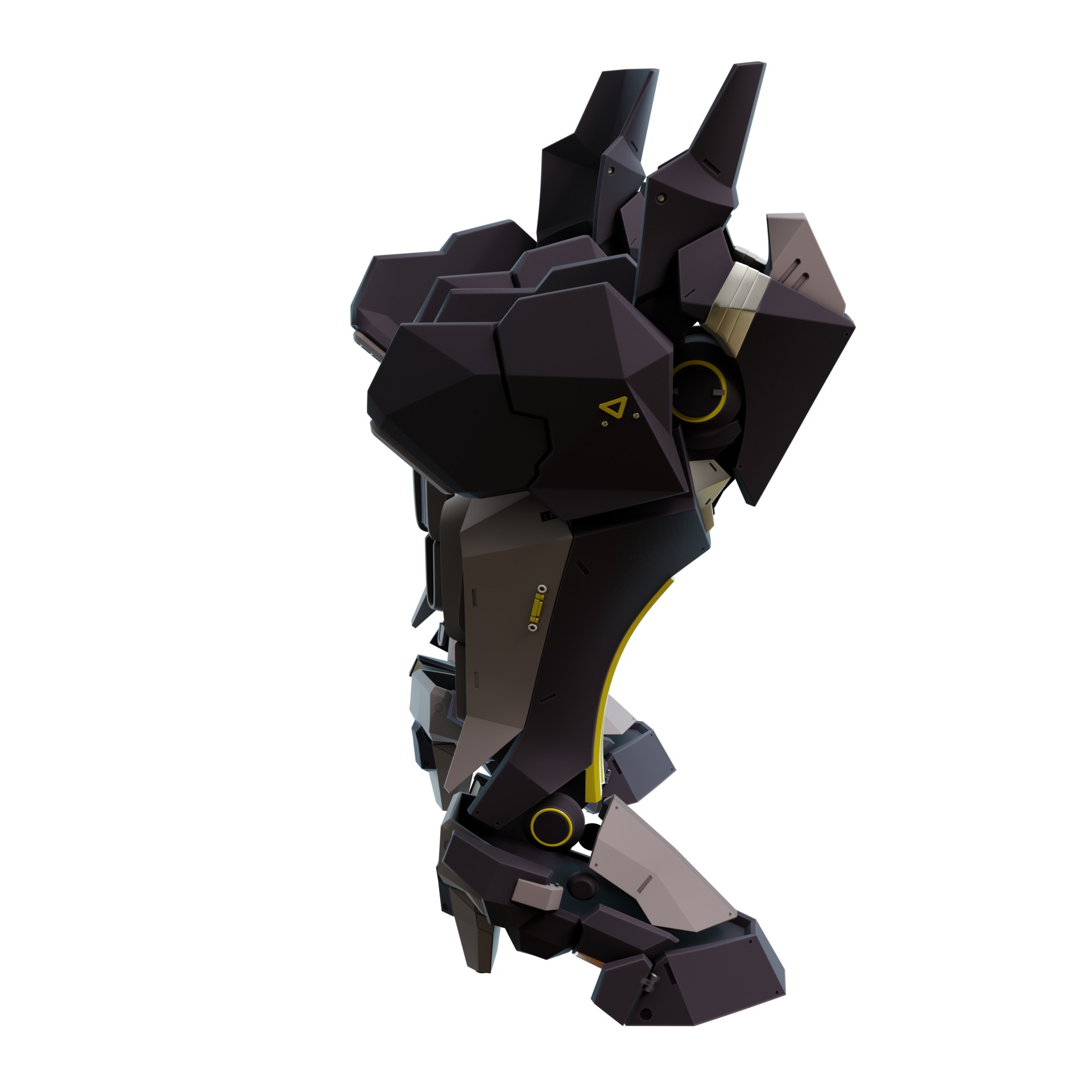 Von Lycaon Cosplay prosthetic legs armor 3D print model_8