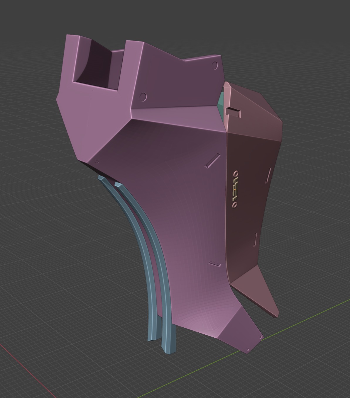 Von Lycaon Cosplay prosthetic legs armor 3D print model_17