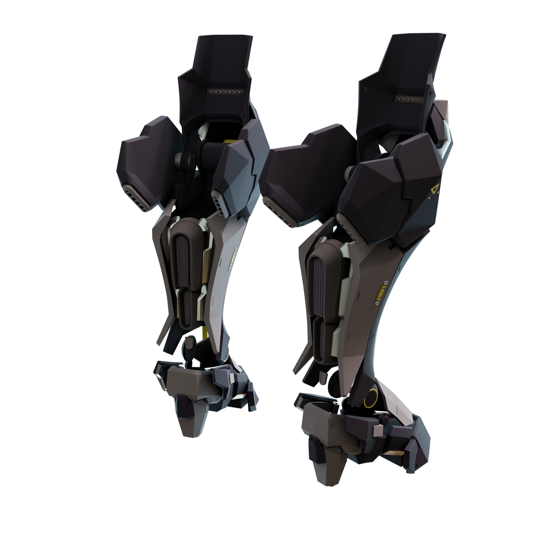 Von Lycaon Cosplay prosthetic legs armor 3D print model_7