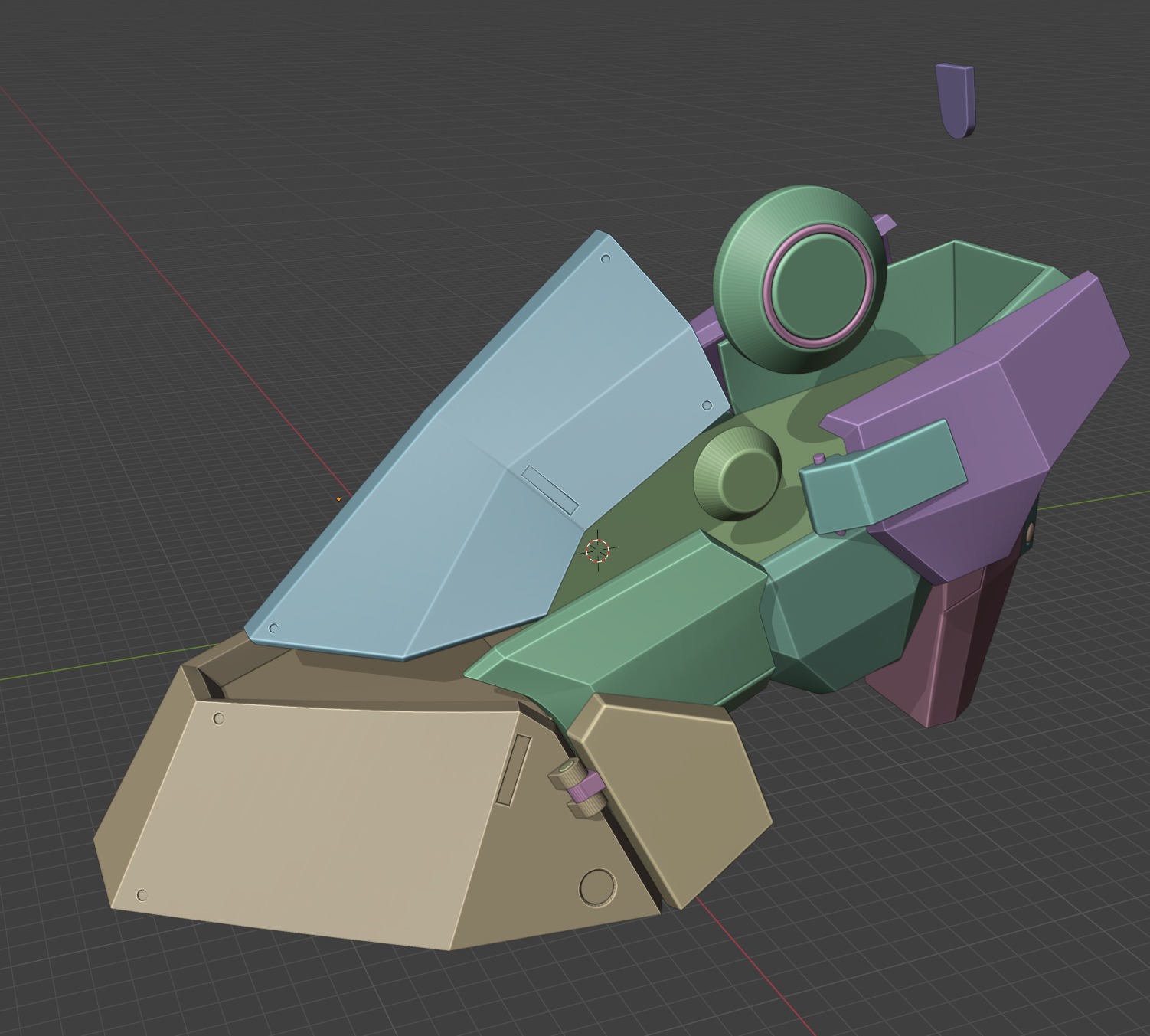 Von Lycaon Cosplay prosthetic legs armor 3D print model_16