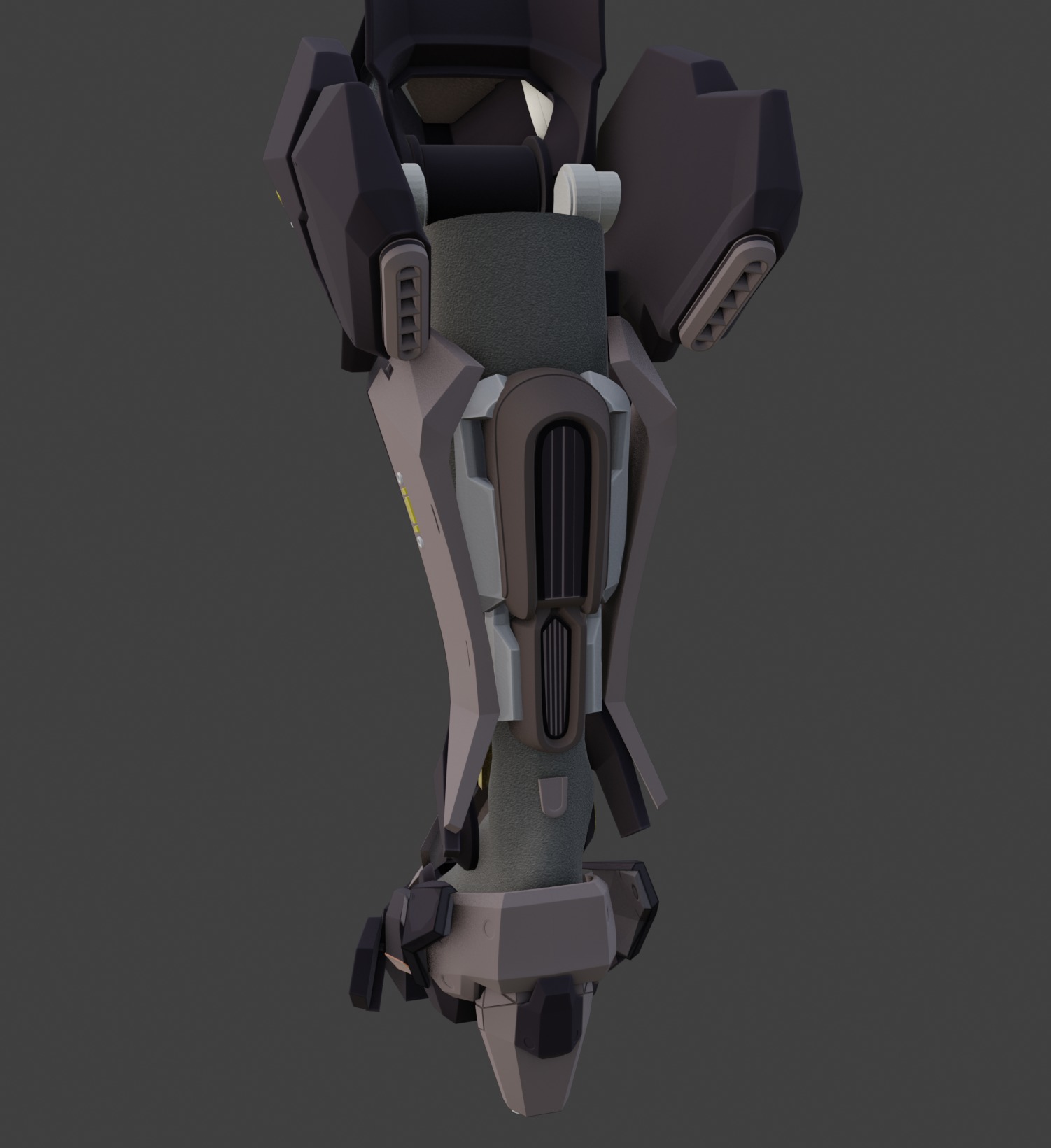 Von Lycaon Cosplay prosthetic legs armor 3D print model_13