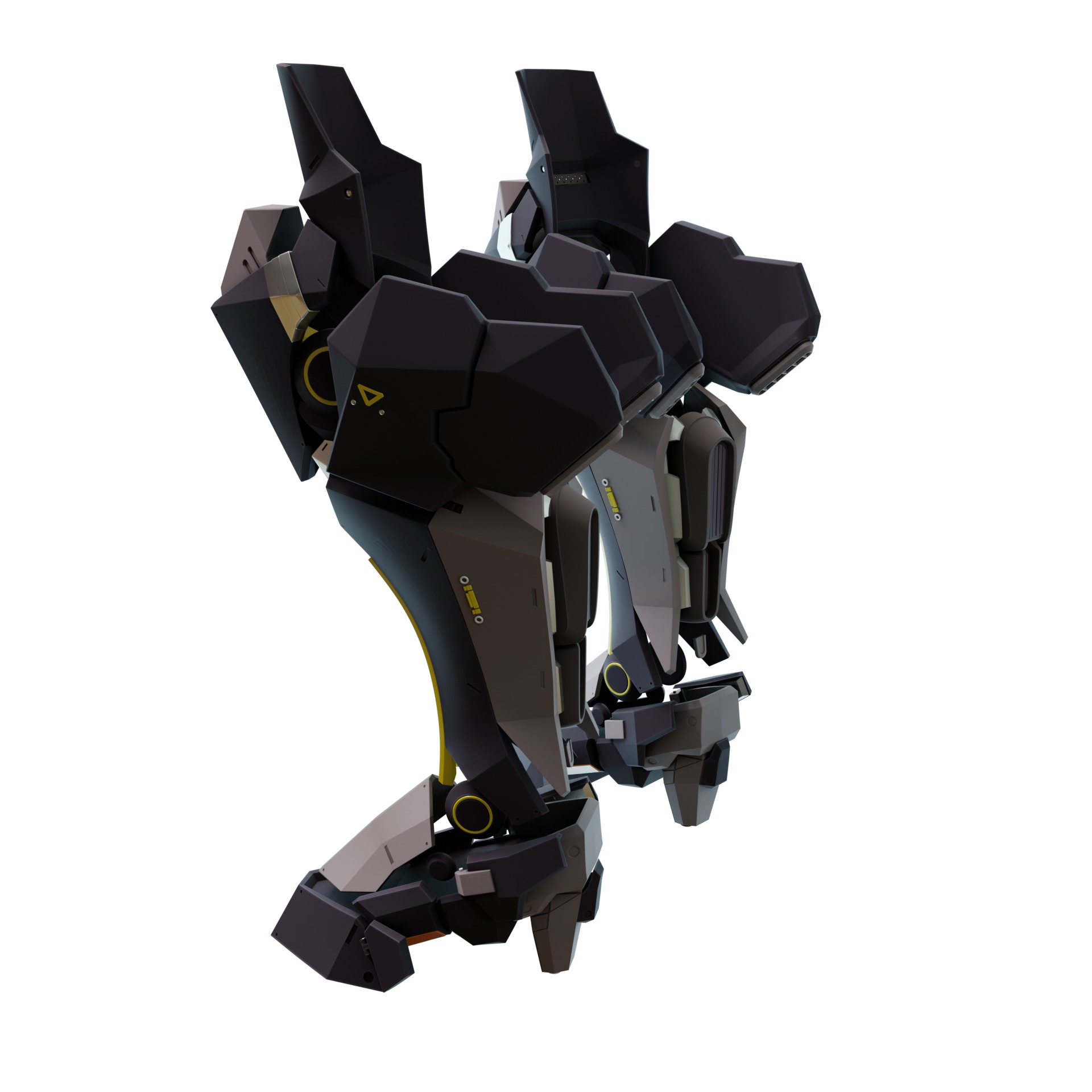 Von Lycaon Cosplay prosthetic legs armor 3D print model_5