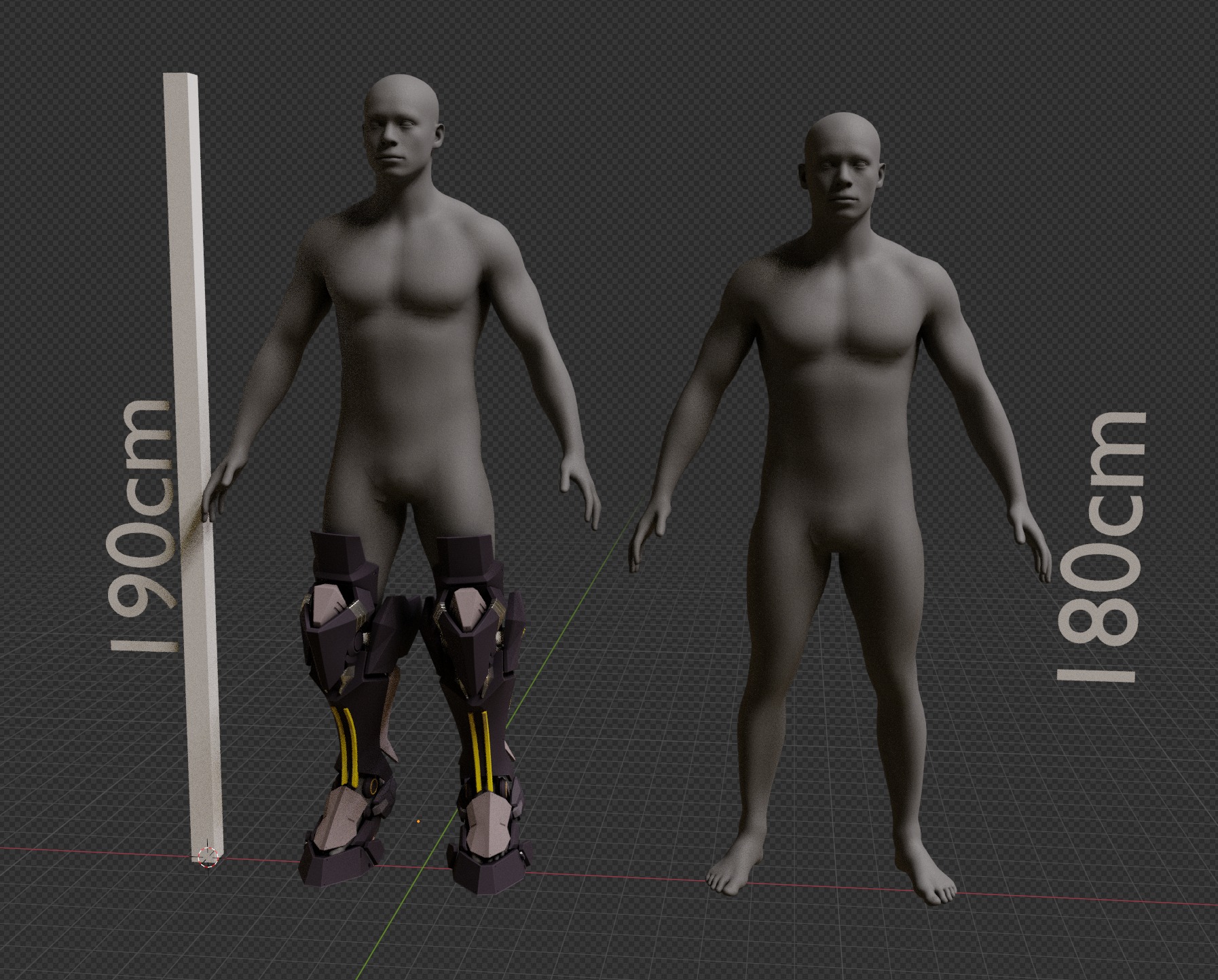 Von Lycaon Cosplay prosthetic legs armor 3D print model_10