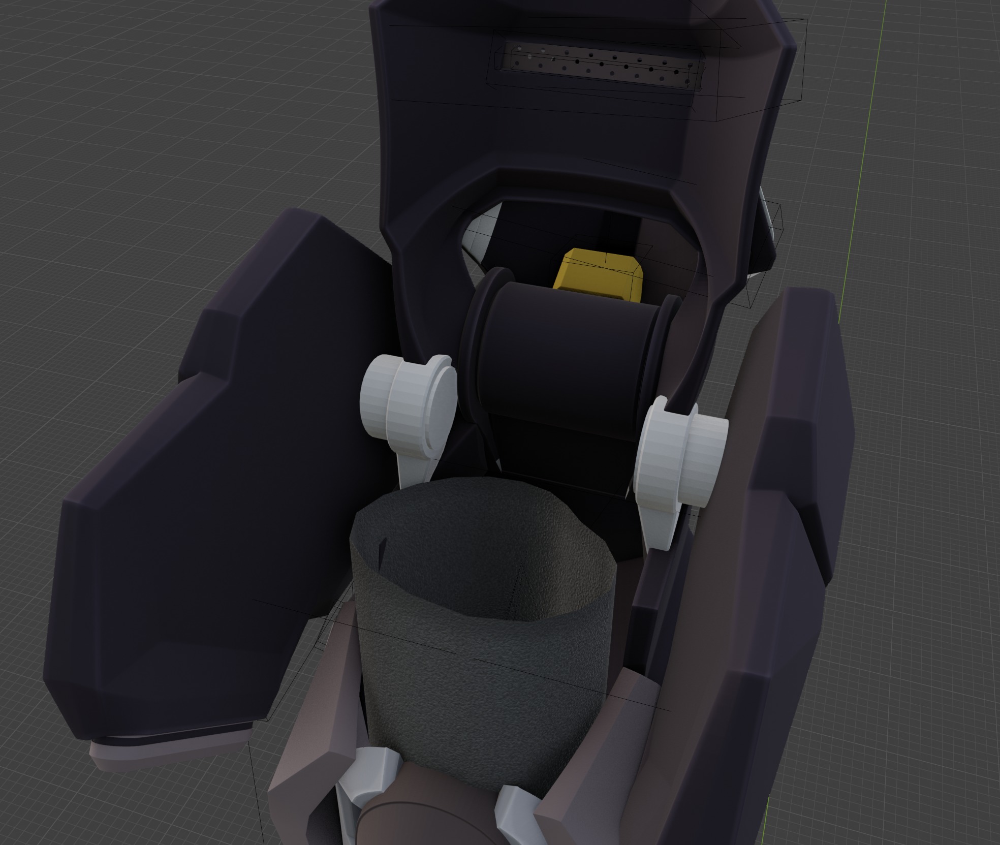 Von Lycaon Cosplay prosthetic legs armor 3D print model_15