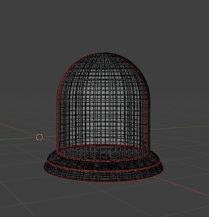 glass dome bell jar 3D 3D model_2