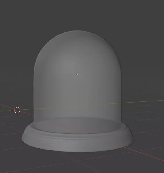 glass dome bell jar 3D 3D model_0