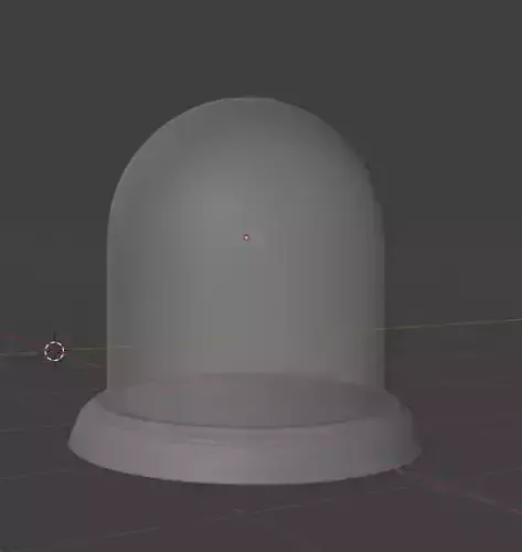 glass dome bell jar 3D