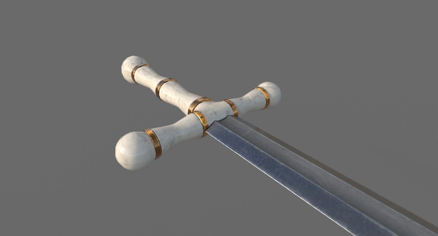 Royal Sword Low-poly 3D model_12