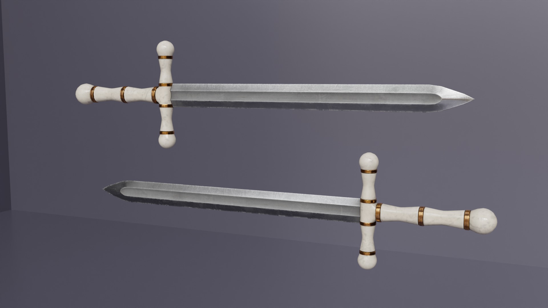 Royal Sword Low-poly 3D model_27