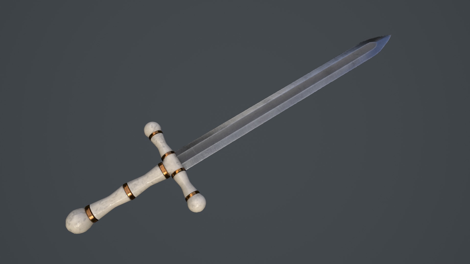 Royal Sword Low-poly 3D model_23