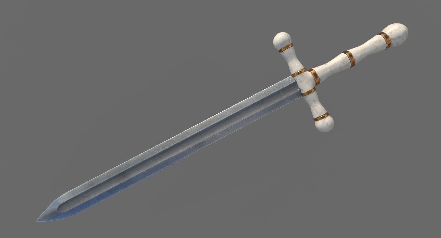 Royal Sword Low-poly 3D model_29