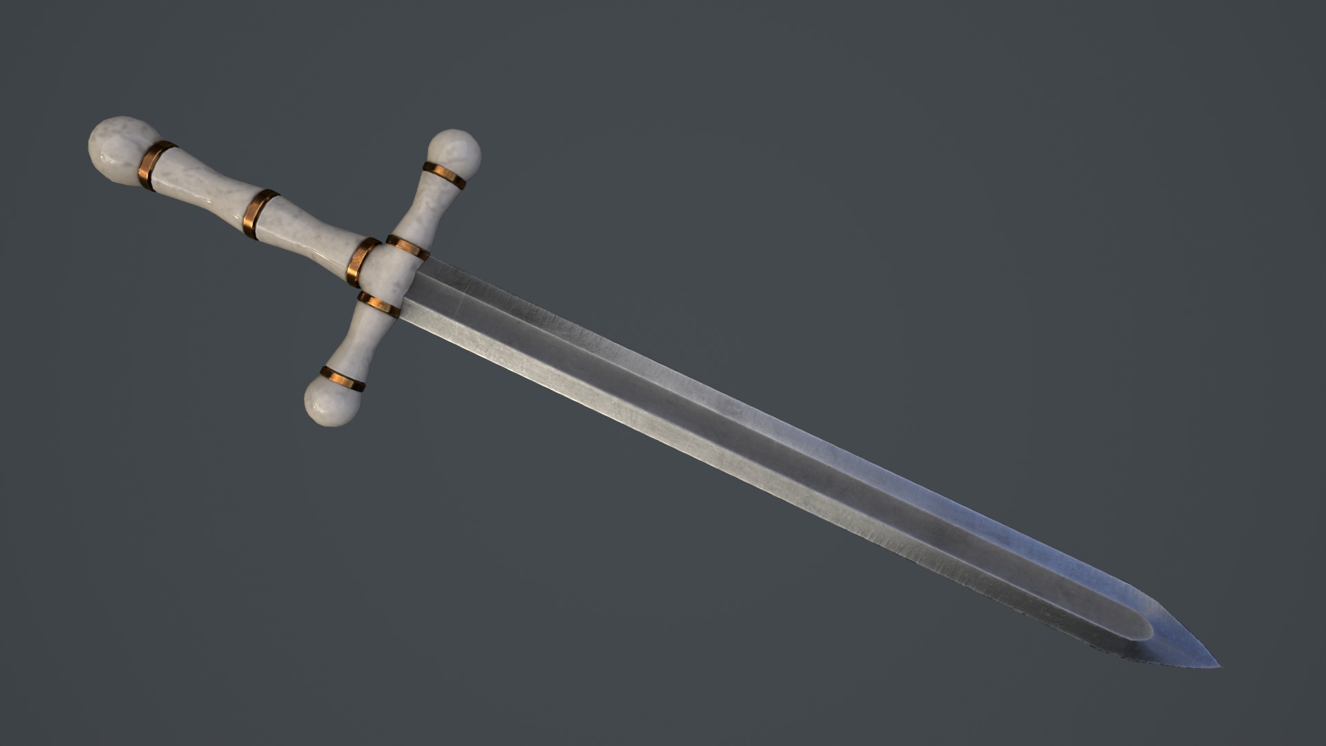 Royal Sword Low-poly 3D model_21