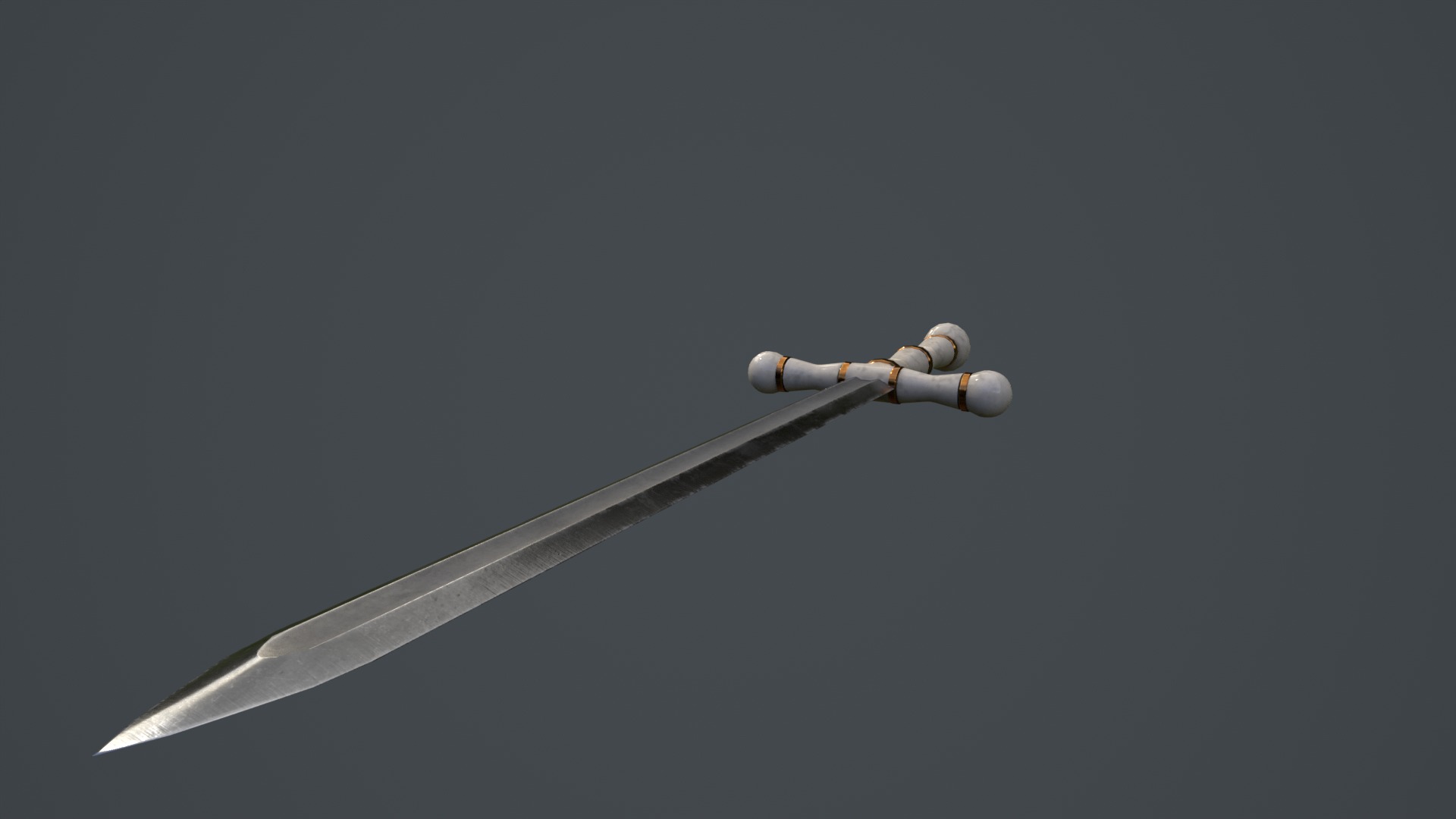 Royal Sword Low-poly 3D model_19