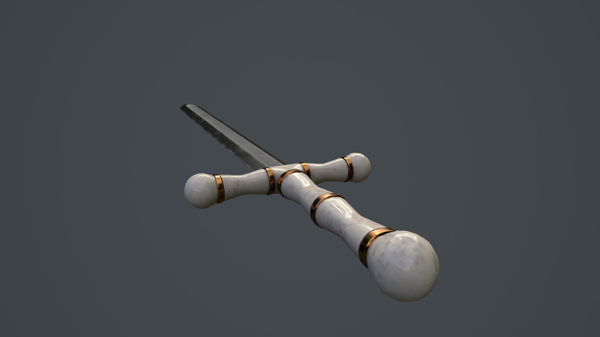 Royal Sword Low-poly 3D model_18
