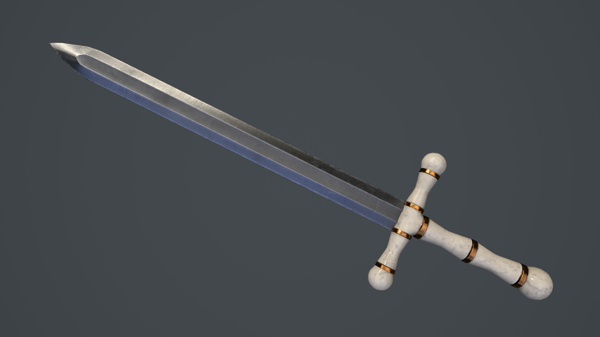 Royal Sword Low-poly 3D model_17