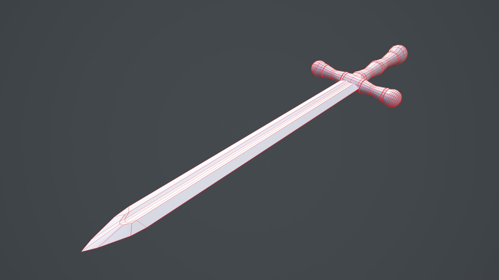 Royal Sword Low-poly 3D model_32