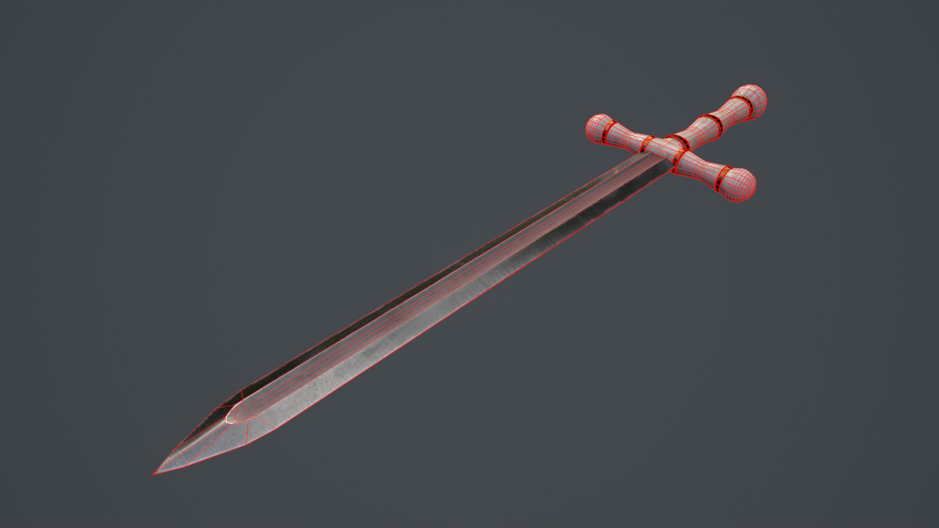 Royal Sword Low-poly 3D model_31