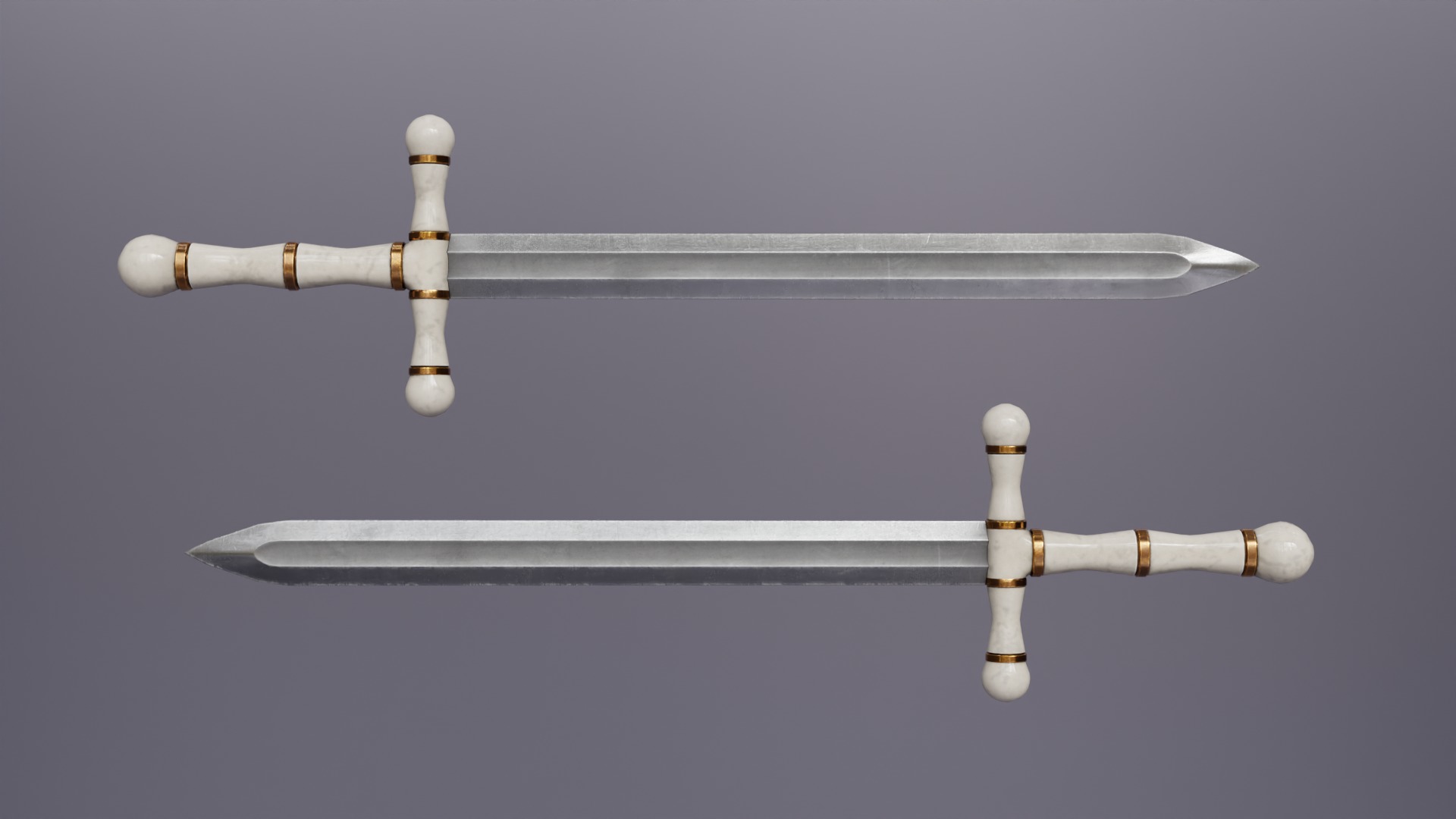 Royal Sword Low-poly 3D model_14