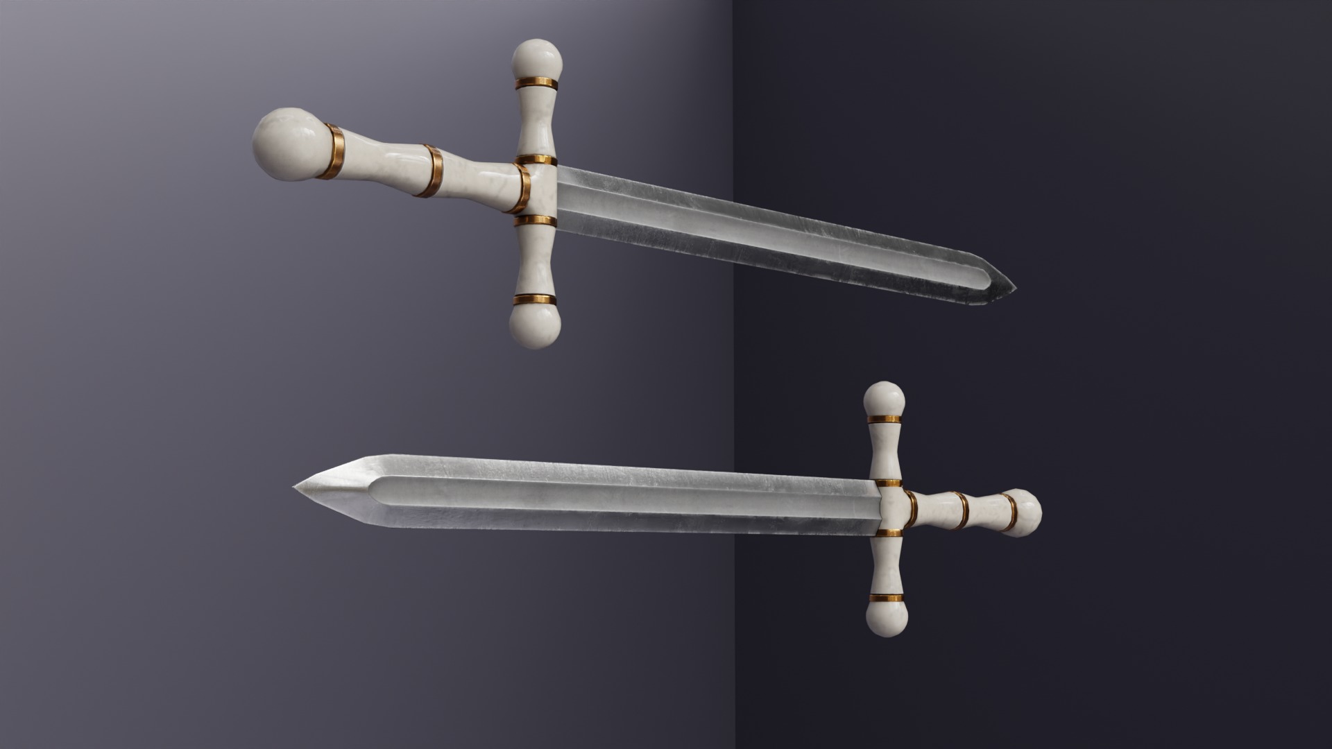 Royal Sword Low-poly 3D model_22