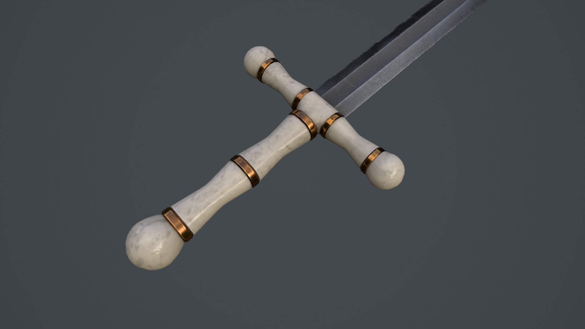 Royal Sword Low-poly 3D model_16